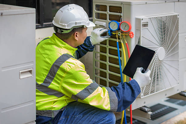 Professional Hvac Maintenance technician working in Babson Park, MA
